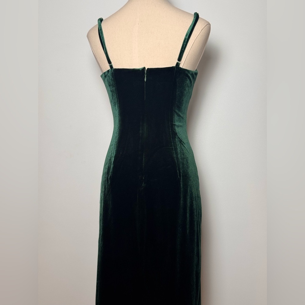 Revolve NBD Velvet Green Dress Shana - Picture 11 of 12